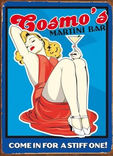 Metallikyltti COSMO'S MARTINI BAR