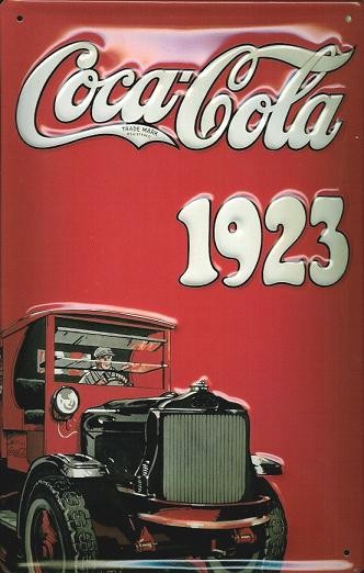 Μεταλλική πινακίδα COCA COLA - TRUCK 3D