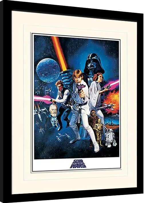 Framed Poster Star Wars: A New Hope - One Sheet