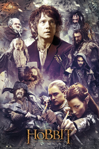 Плакат HOBBIT DOS - collage GB