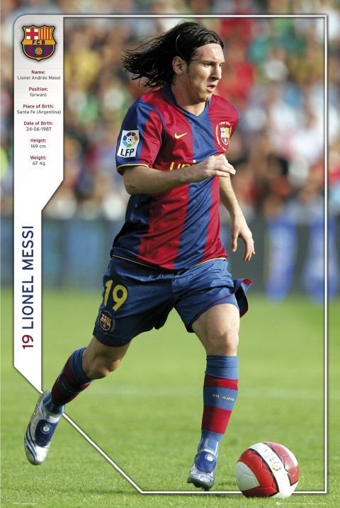 Плакат Barcelona - Messi 07/08