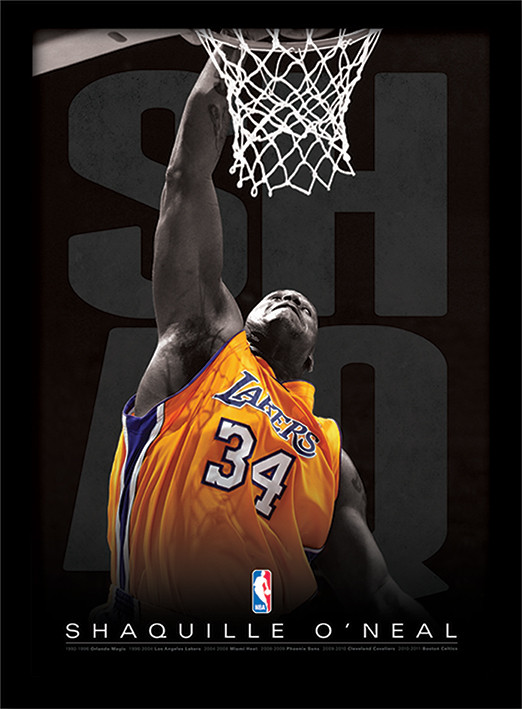 Uokvireni poster NBA - Shaq
