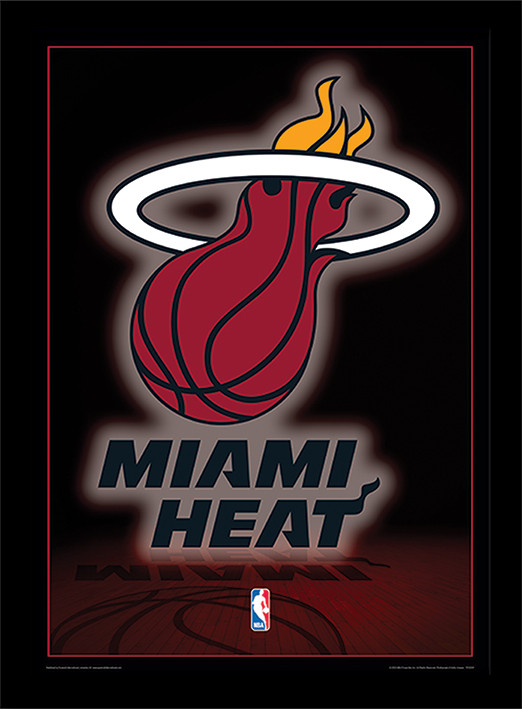 Framed poster NBA - Miami Heat Logo
