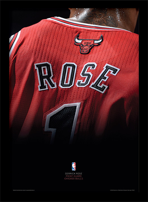Poster emoldurado NBA - Derrick Rose