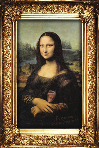 Плакат Mona Lisa - beer da vinci