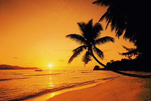 Poster Sunset island