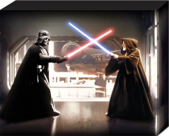 Принти на полотні Star Wars - Vader vs Obi Wan