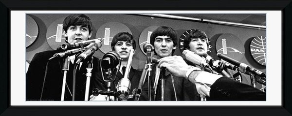 Κορνιζαρισμένη αφίσα Beatles - interwiew