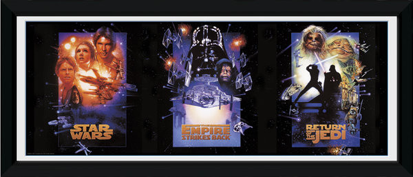 Κορνιζαρισμένη αφίσα Star Wars - triptych