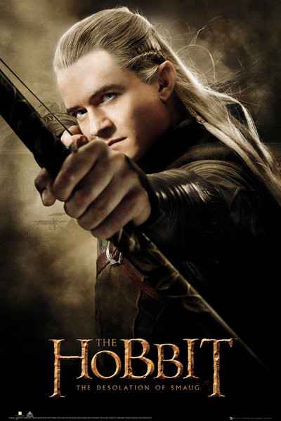 Плакат HOBBIT - desolation of smaug Legolas