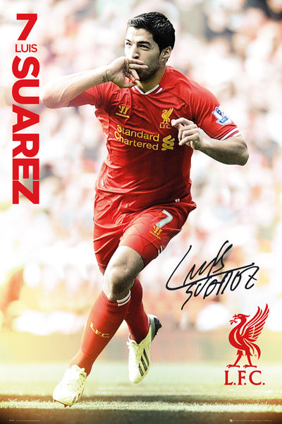 Poster Liverpool - Suarez 13/14