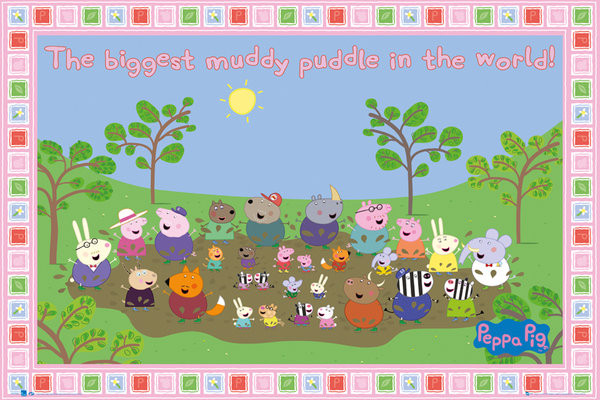 Плакат PEPPA PIG - muddy puddle