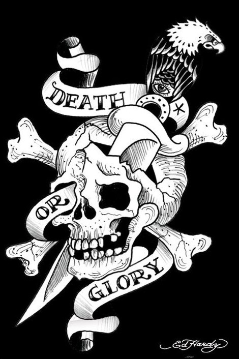 Poster Ed Hardy - death or glory