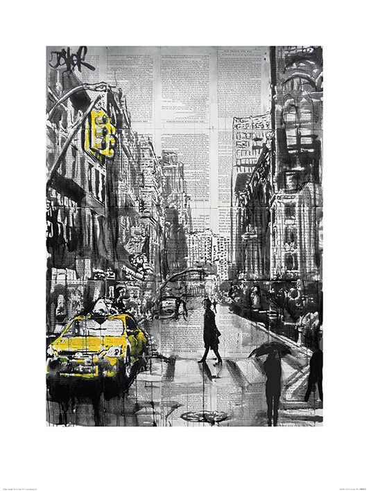Umetniški tisk Loui Jover - Brooklyn Cab