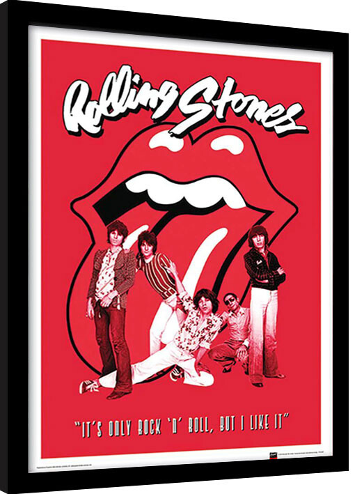 Κορνιζαρισμένη αφίσα The Rolling Stones - It‘s Only Rock N Roll