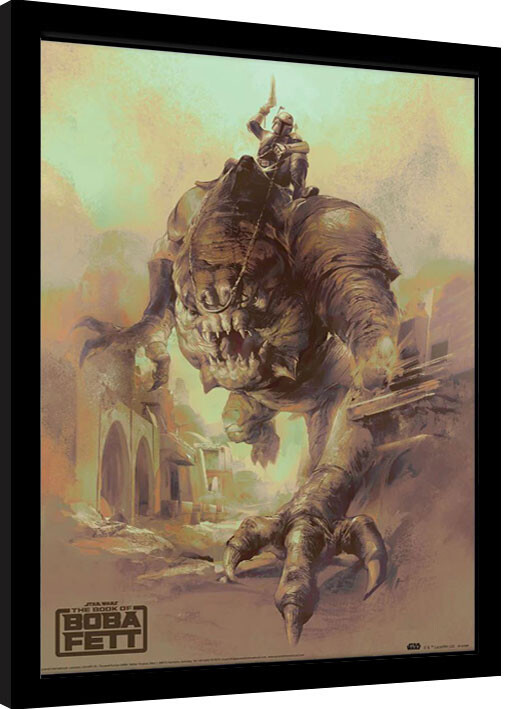 Κορνιζαρισμένη αφίσα Star Wars: The Book of Boba Fett - Rancor