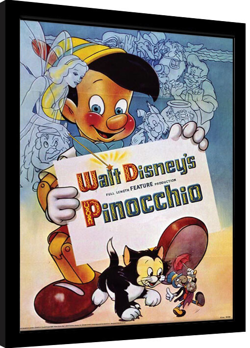 Κορνιζαρισμένη αφίσα Pinocchio - Walt Disney Pinocchio