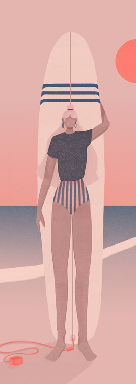 Плакат Red Sky Blue Sea