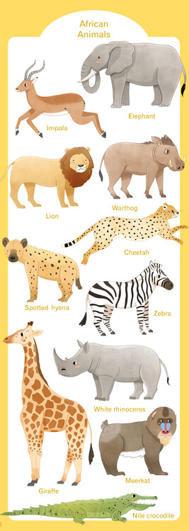 Плакат African Animals