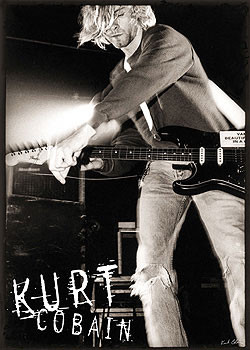 Poster Kurt Cobain - live b&w | Wall Art | 3+1 FREE | Europosters