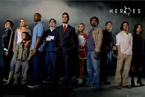 Плакат HEROES - cast