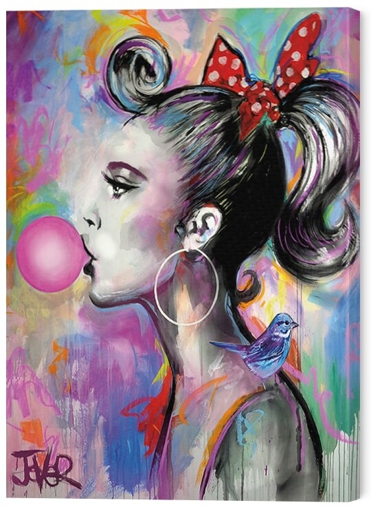 Принти на полотні Loui Jover - Bubble Girl I