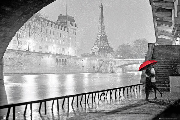 Αφίσα Parijs - Eiffel tower kiss