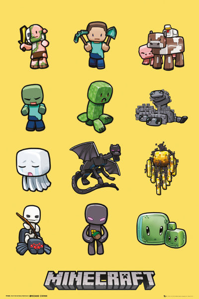 Плакат Minecraft - characters