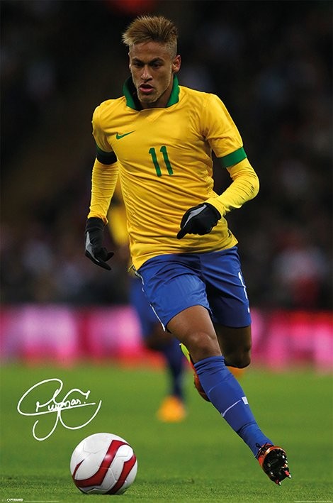 Poster Neymar - autograph