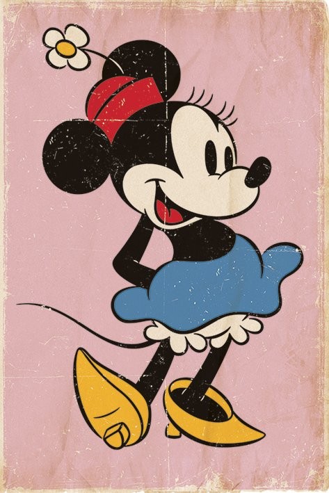 Desenho Antigo Da Minnie Mouse