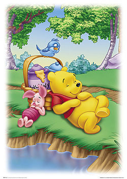 Poster WINNIE THE POOH – sleeping