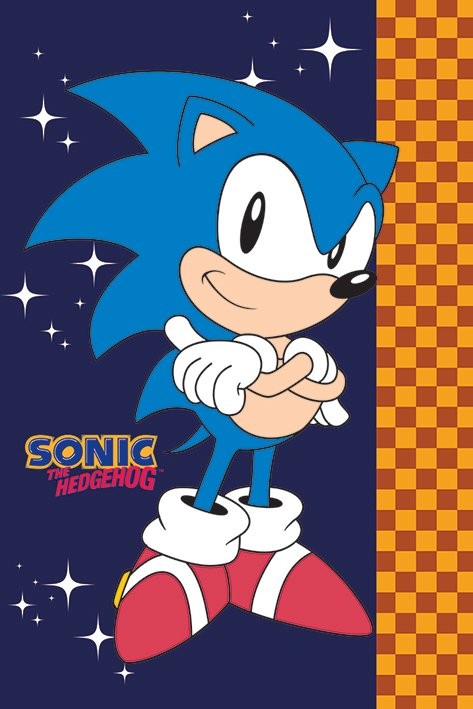 Плакат Sonic The Hedgehog - stars
