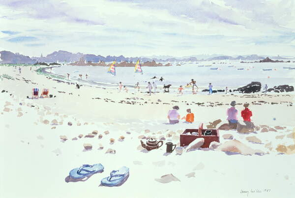 Плакат Cobo Bay, Guernsey, 1987