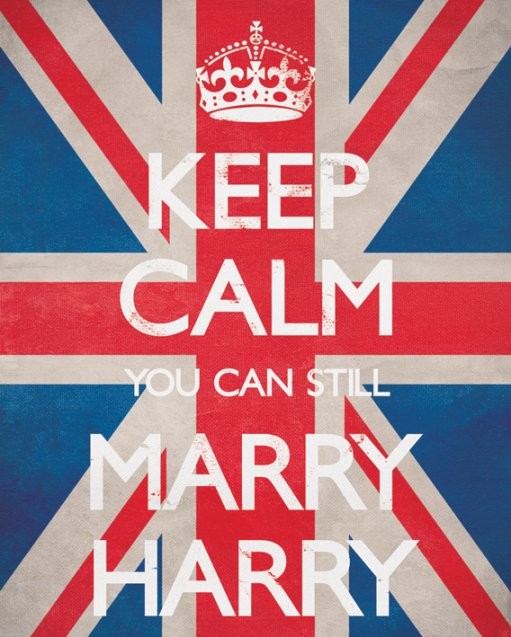 Плакат Keep calm you can still marry Harry
