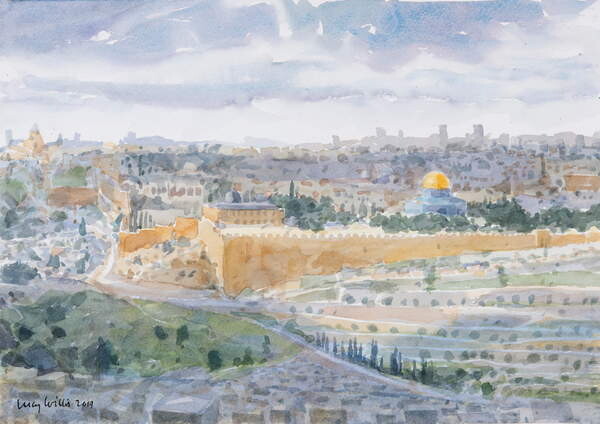 Принти на полотні Jerusalem from The Mount Of Olives, 2019