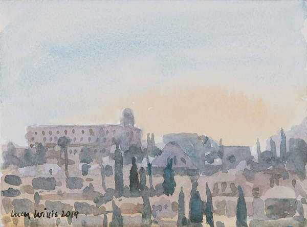 Плакат The King David Hotel, Sunset, Jerusalem, 2019