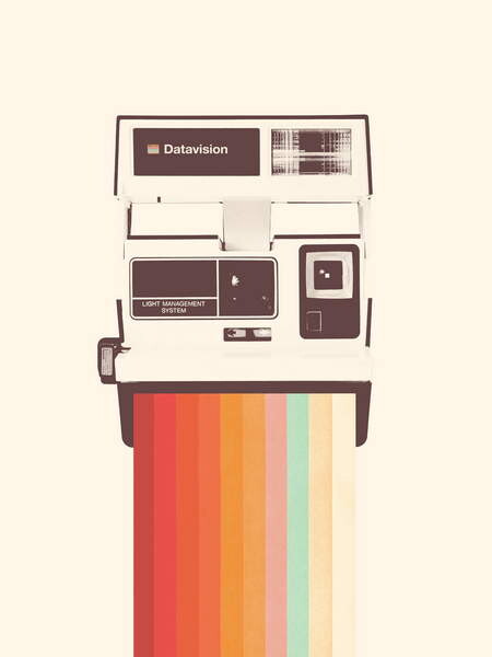 Плакат Instant Camera Rainbow, 2019