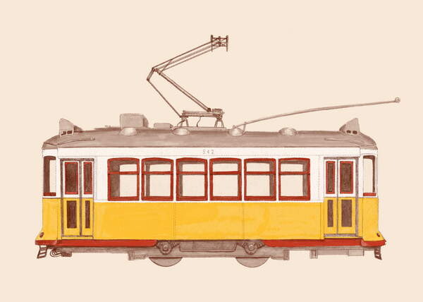 Плакат Lisbon - Tram, 2020