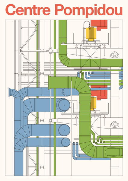 Плакат Centre Pompidou, 2023
