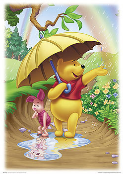Poster WINNIE THE POOH – rainbow