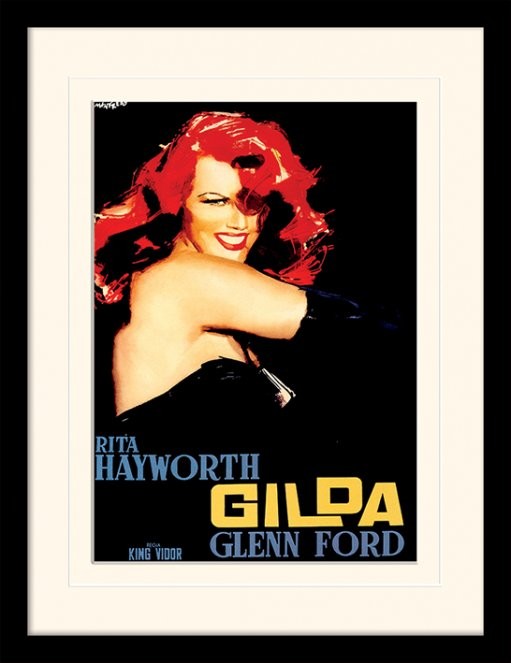 Framed poster GILDA - rita hayworth