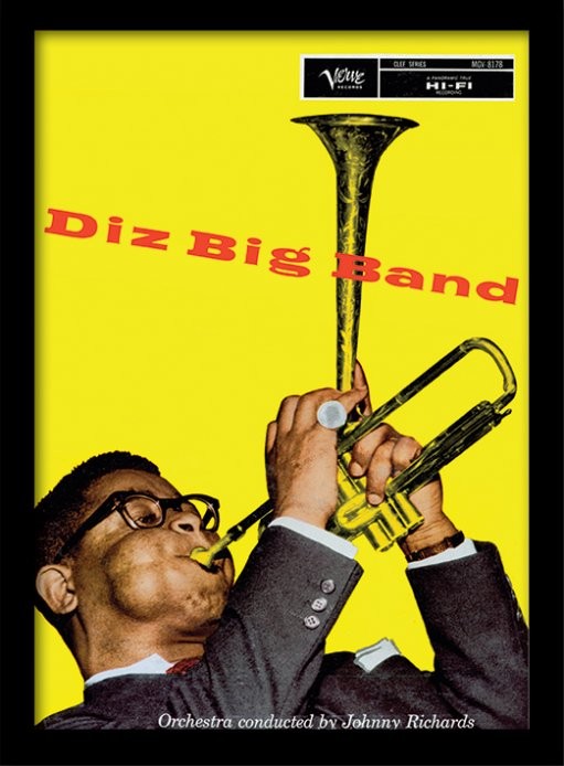 Κορνιζαρισμένη αφίσα Dizzie Gillespie - big band