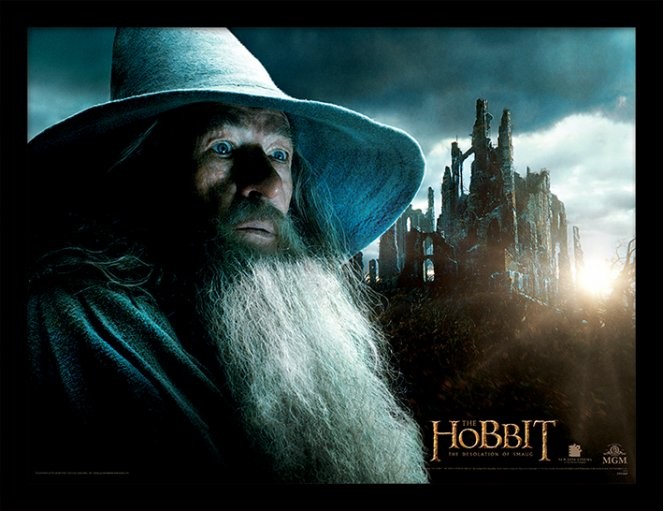 Κορνιζαρισμένη αφίσα DER HOBBIT: SMAUGS EINÖDE - gandalf