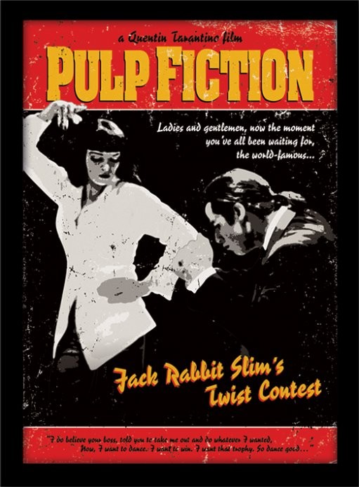 Framed Poster PULP FICTION - twist contest