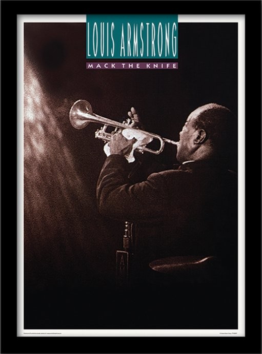 Poster emoldurado Louis Armstrong - mack the knife