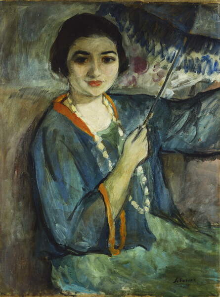 Плакат Nono with Umbrella; Nono a l'Ombrelle,
