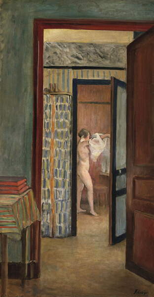 Плакат The Toilet (Nude dressing herself)