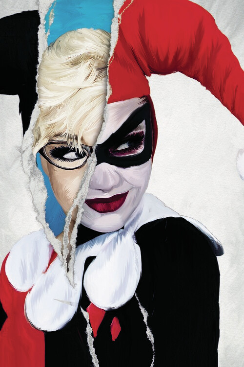 Плакат Harley Quinn - Dual Face