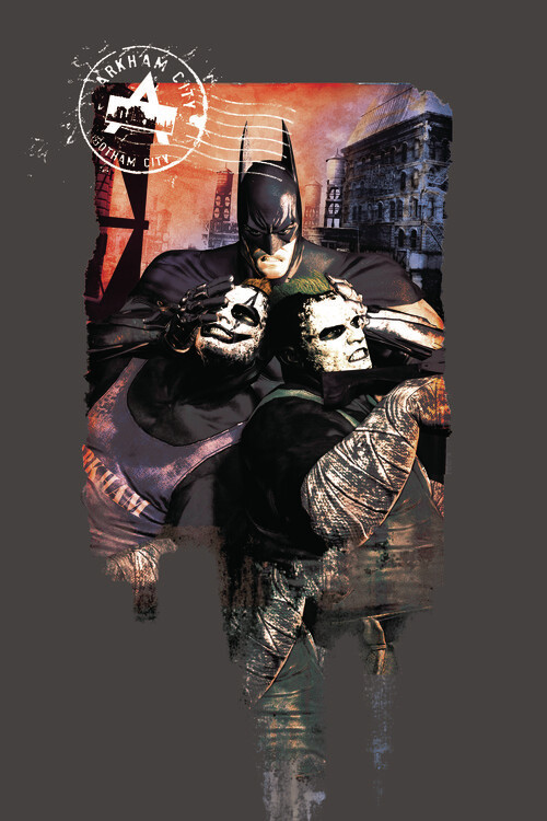 Плакат Batman Arkham Gotham City