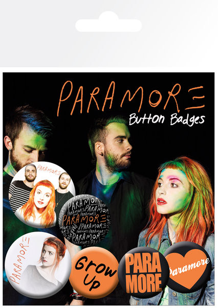 Conjunto de crachás PARAMORE - logos